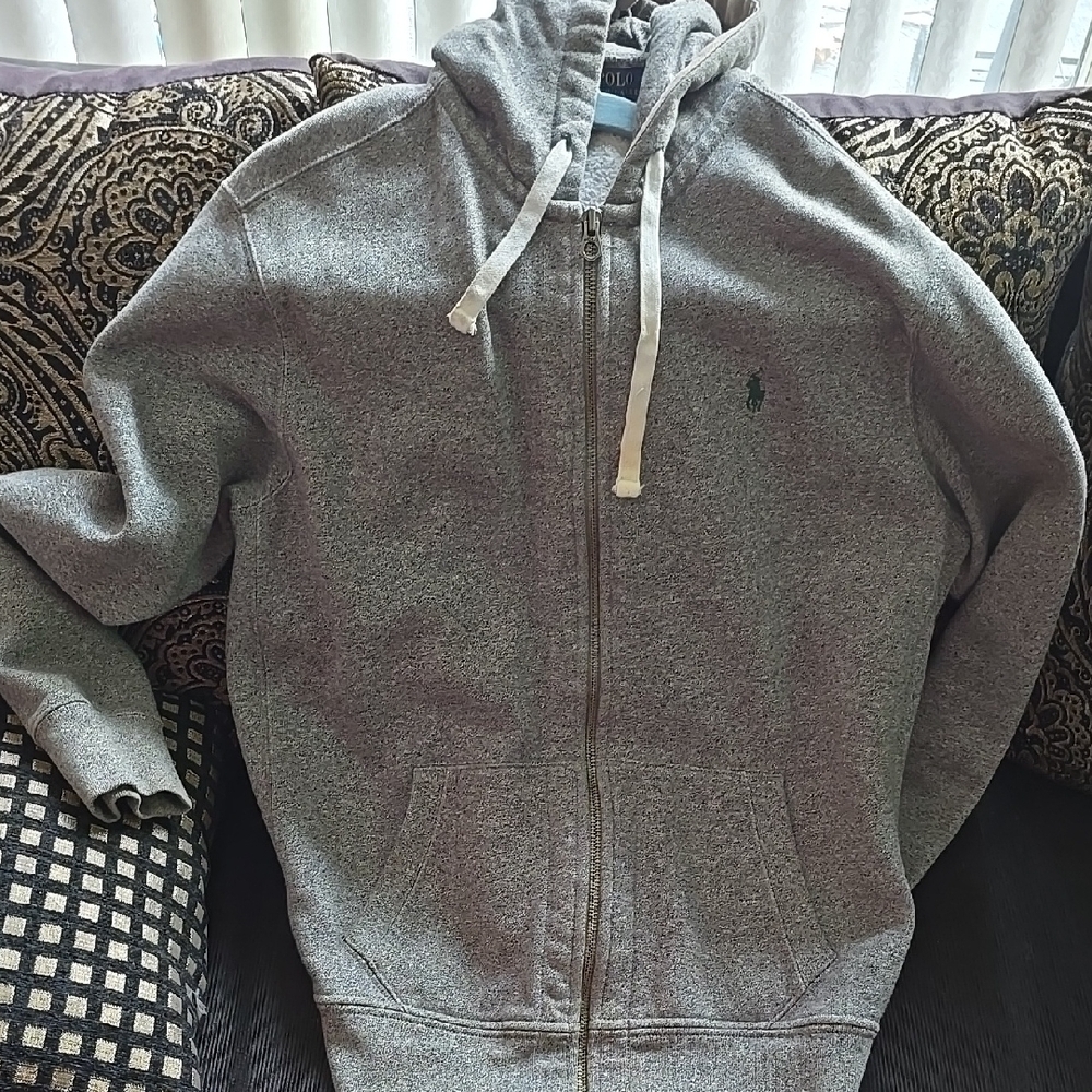 Polo Ralph Lauren Gray Zip-Up Hoodie
